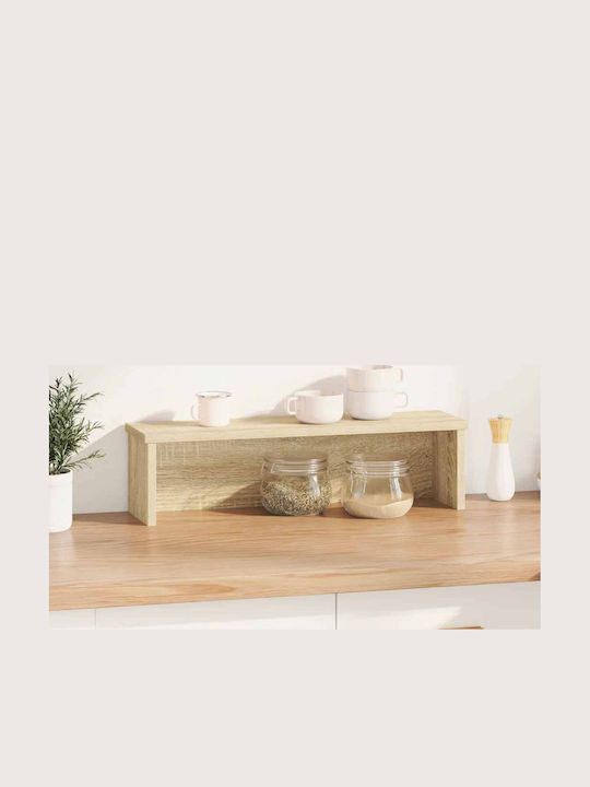 Raft de bucătărie suprapus Vidaxl Sonoma stejar 50x15x16 cm maro