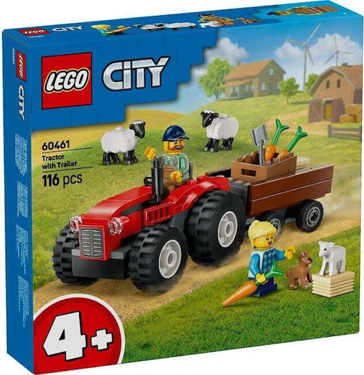 LEGO City Tractor cu Remorcă pentru 4+ Ani 116 Bucăți