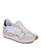 Damen Sneakers Brown- White- Beige