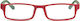Reading Glasses +0.50 Red/Green 7787