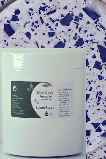 Τσιμέντο Καλλιτεχνίας Terrazzo Art Blue Base 1kg Nature & Body