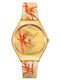 Swatch Golden Women's Watch with Fabric Strap