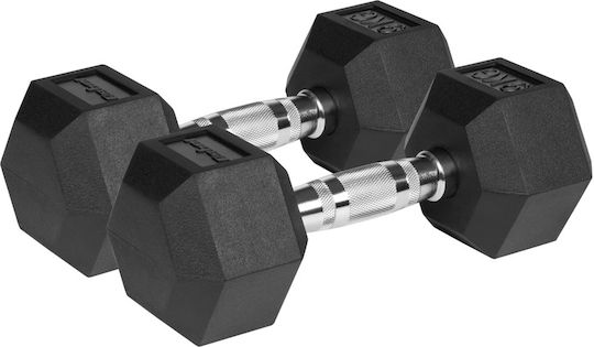 Haltere Hexagonale Din Cauciuc 1 x 9kg