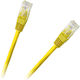 U/UTP Cat.8c (40Gbps) Καλώδιο Δικτύου Ethernet 1m Κίτρινο