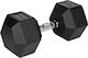 Hantel Sechseck Gummi 1 x 30kg