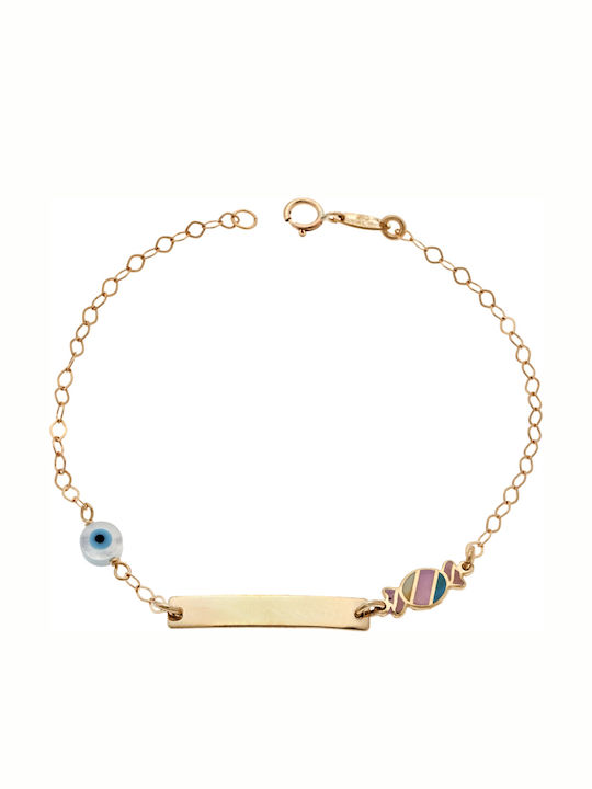 Kids Bracelet ID from Gold 9K