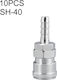 Laize Sh-40 10 Pcs C-type Self-lock Air Tube Pneumatic Quick Fitting Connector