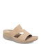 Damenplattformen Beige