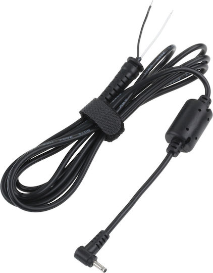 Angled Plug 2.5/0.6 19v/2.1a Power Supply Cable Rebel Installation