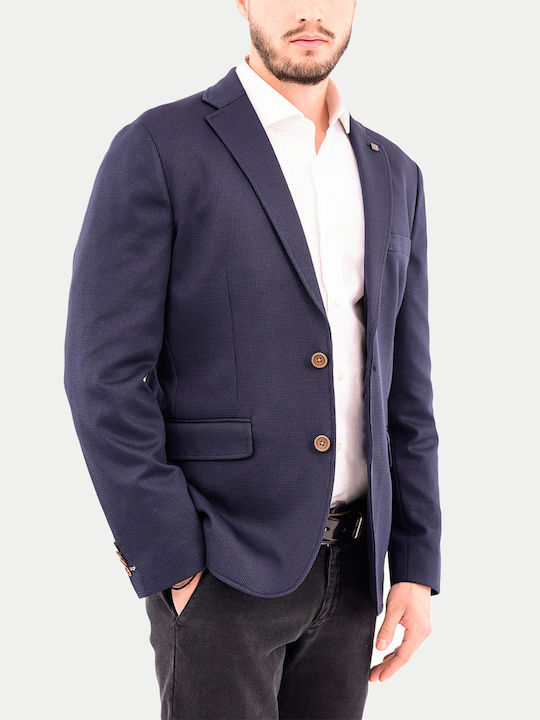 Leonardo Uomo Ανδρικό Σακάκι Dark Blue