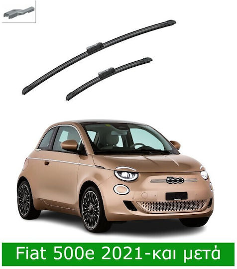 Front Wiper Blade Set Fiat 500e 2021 60cm 35cm Bosch Aerotwin 3398000136 24" & 14" 2 Pieces