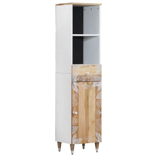 vidaXL Coloană pentru baie pardoseală M38xB33.5xÎnălțime 160cm Maro