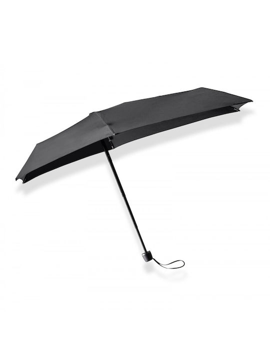 Senz° Umbrelă de ploaie Compact Neagră