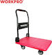 Four-Wheeled Iron Platform Cart 700x480mm Wp285023 Workpro
