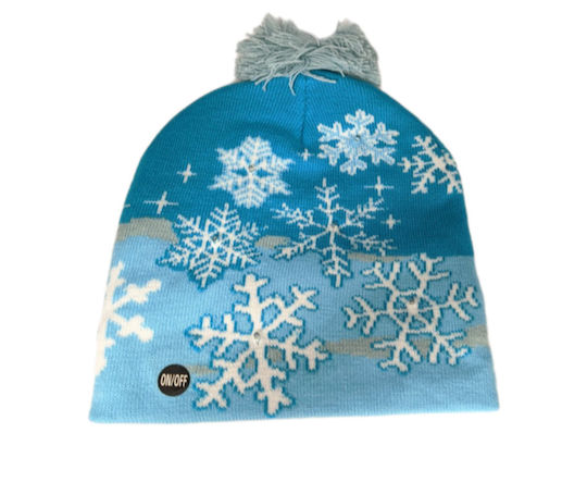 Beleuchteter Weihnachtsbekleidungsaccessoire mit Flockenmuster 22x25cm 611.400.032