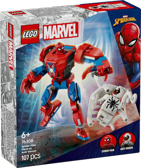 LEGO Spider-Man Spider-Man Mech vs. Anti-Venom για 6+ Ετών 107τμχ