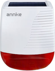 Annke Wireless Alarm Siren Battery Outdoor with Red Light