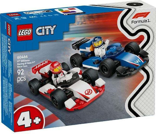 LEGO City F1® Williams Racing & Haas F1® Race Cars για 4+ Ετών 92τμχ