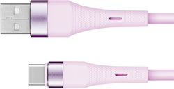 Usb Cable 1 M Pink Silicone Type-c Kruger&matz Basic