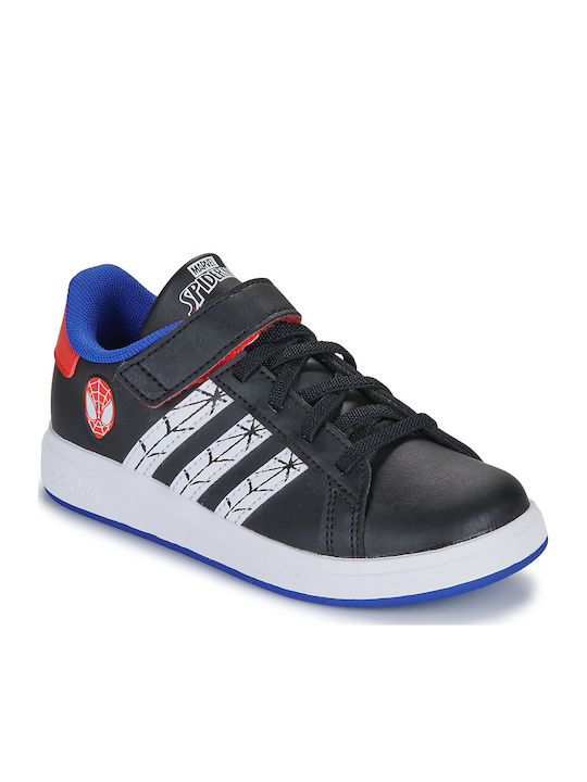 GRAND COURT Παιδικά Sneakers με Σκρατς Μαύρα