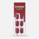 Kiss Impress Colored False Nail Tip Burgundy 30pcs