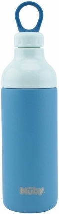 Nuby Kids Water Bottle Stainless Steel Blue 600ml