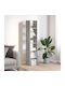 Gray Bookcases (2 Pieces) 30x30x80 cm