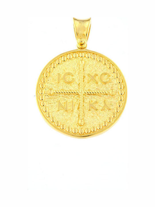 Ios Pendant Kids Talisman Double Sided Konstantinato made of Gold 14K ME2128