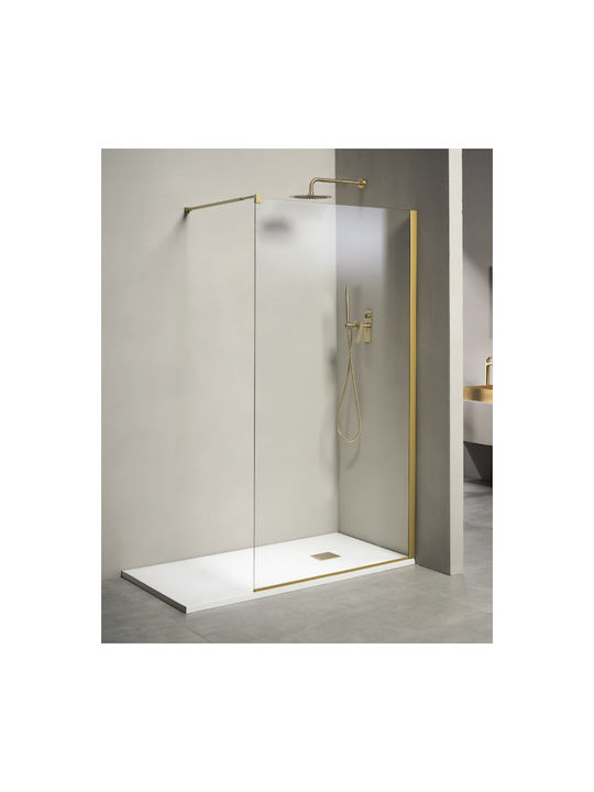 Tema Partea fixă Duș 100x195cm Sticlă transparentă Oro
