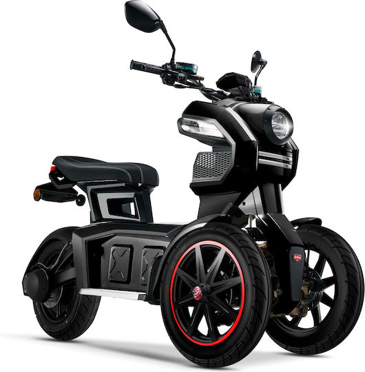 I-tank Electric Tricycle with Top Speed 70km/h Autonomy 100km Black Color