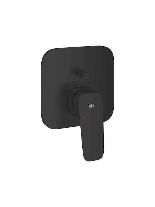 Grohe Μίκτης Μπαταρίας Εντοιχισμού για Ντουζιέρα 2 Εξόδων Μαύρος 4067393010654
