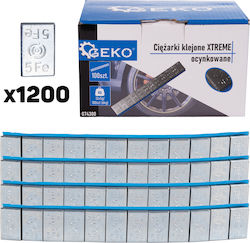 Adhesive Counterweights Set Balancing Alloy Wheels 12 X 5 G 100 Pieces Geko G74300