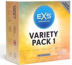 EXS Condoms 48pcs with Ridges Strawberry