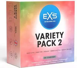 EXS Thin Ribbed Condoms 48pcs