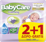 Baby Care Calming Baby Wipes 3x63pcs