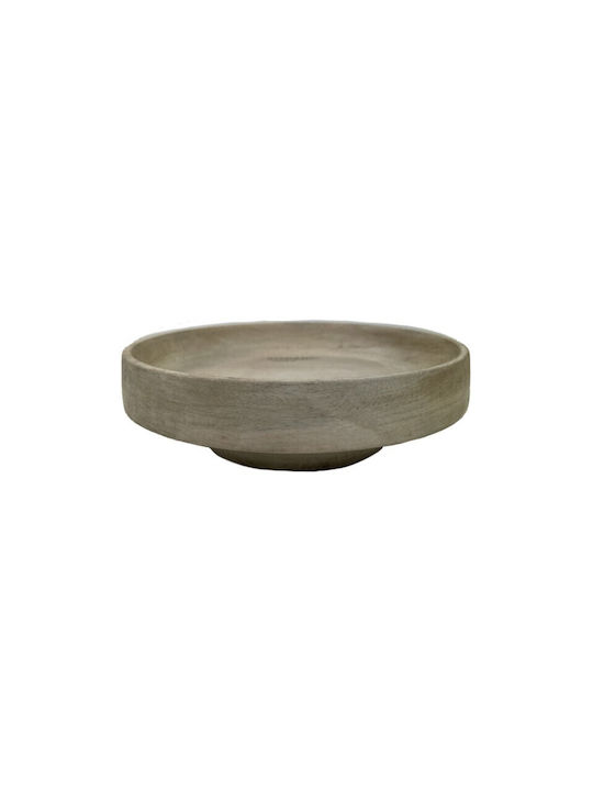 Nakaro Wood Wooden Salad Bowl Beige 22.5x22.5cm