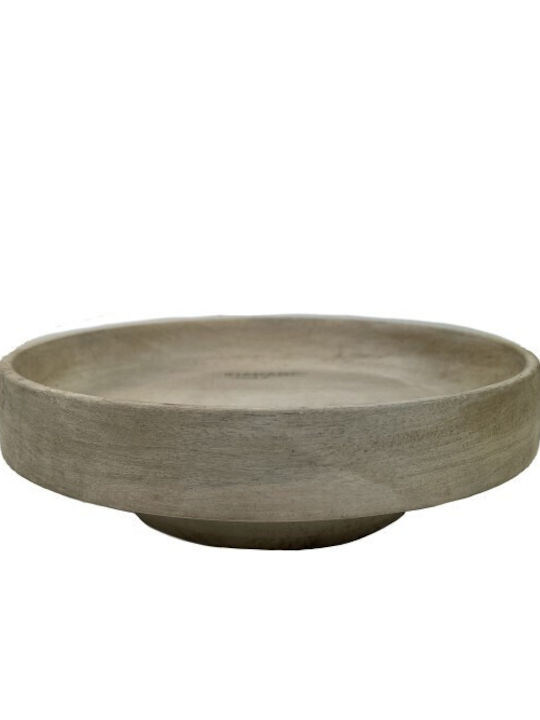 Nakaro Wood Wooden Salad Bowl Beige 17x17cm