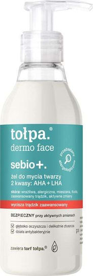 Tolpa Dermo Face Sebio+ Aha + Lha Gel Καθαρισμού Προσώπου 195ml