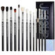 Jessup Beauty Επαγγελματικό Σετ με Πινέλα Μακιγιάζ για Σκιά Ματιών από Συνθετική Τρίχα 13τμχ