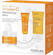 FlosLek Vitamin C Hautpflege-Set für Feuchtigkeitsspendung & Aufhellung 3 Stück