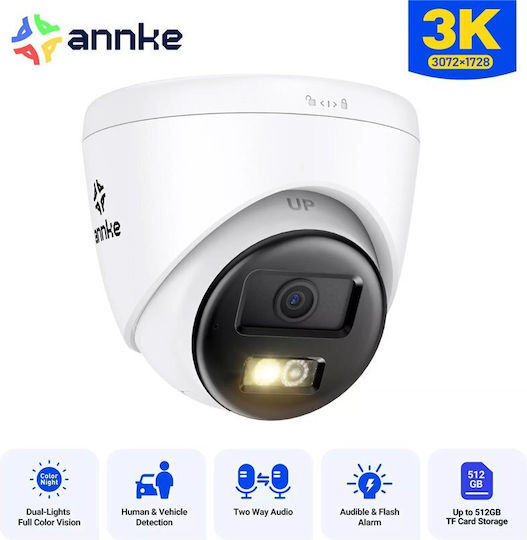 Annke I51ES IP Surveillance Camera Full HD+ 5MP Waterproof with Two-Way Communication and Lens 2.8mm