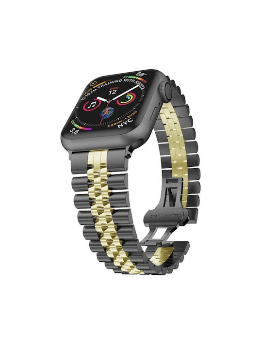 Leewello Armband Rostfreier Stahl Black/Gold (A...