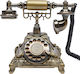 Vintage Rotary Dial Telephone No Battery Needed Retro Ringtones Chocolate