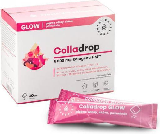 Aura Herbals Colladrop Glow 5000мг 30 сашета