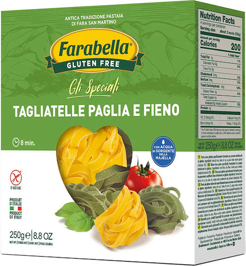 Farabella Ταλιατέλες Tagliatelle Σπανάκι Καλαμπόκι Ρύζι Χωρίς Γλουτένη 250gr