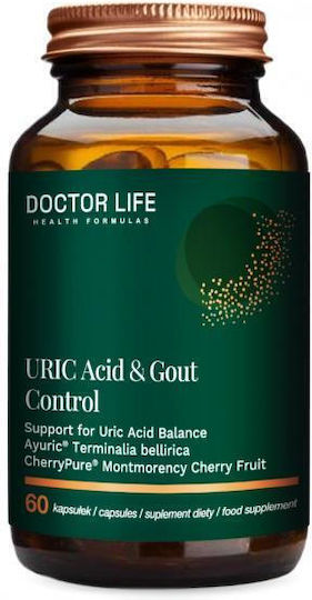 Doctor Life Uric Acid & Gout Control 1000mg Special Food Supplement 60 Capsules