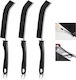KitchenRaku B0CM5P78WG Kunststoff Reinigungsbürsten Hand für Allgemeine Verwendung Schwarz 3Stück
