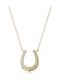 Chrilia Halskette Bogen aus Gold 18k mit Diamant