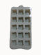 ForHome Silicone Chocolates 15 Cups Baking Pan 20x10x2cm