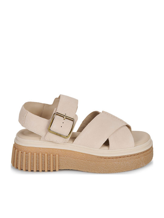 Women's Platform Shoes Beige